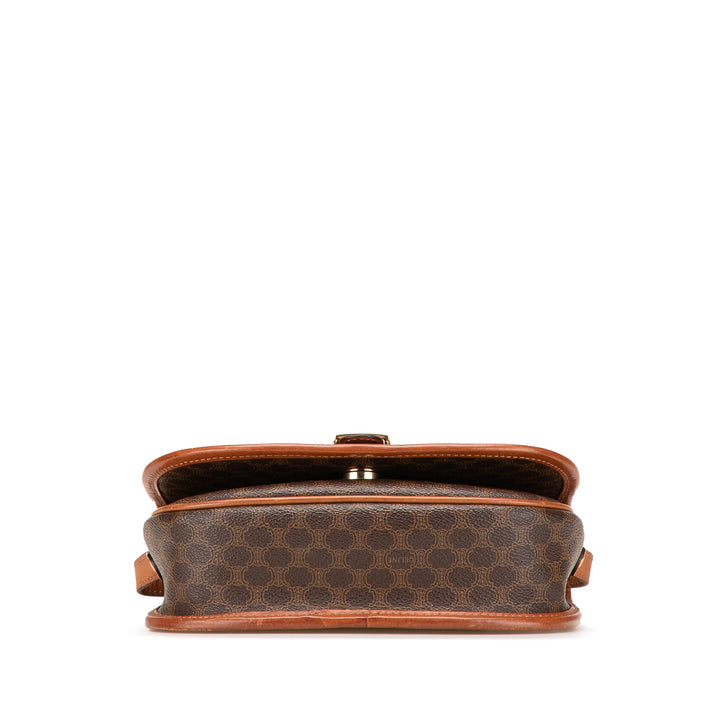 Macadam Coated Canvas Crossbody Brown - Gaby Paris