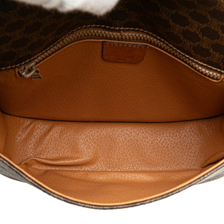 Macadam Coated Canvas Crossbody Brown - Gaby Paris