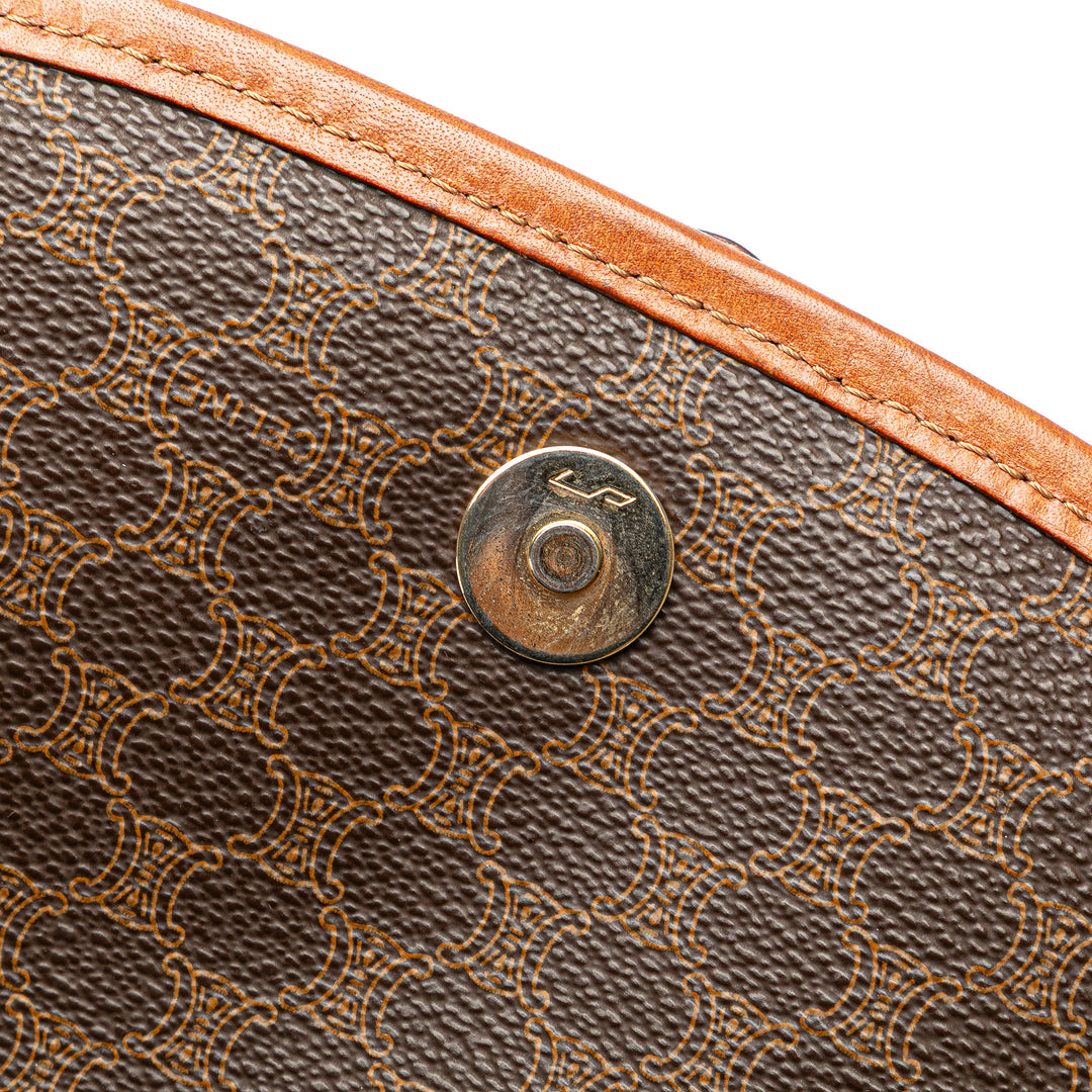 Macadam Coated Canvas Crossbody Brown - Gaby Paris