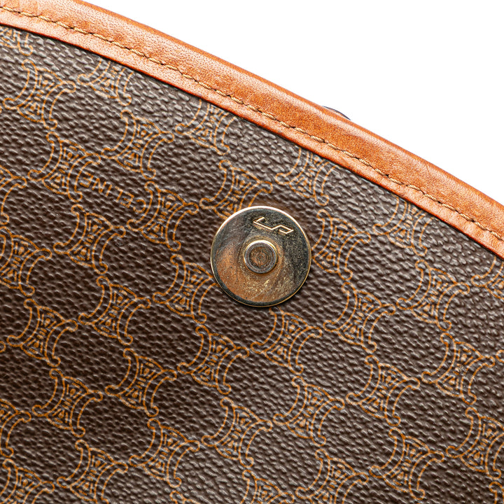 Macadam Coated Canvas Crossbody Brown - Gaby Paris