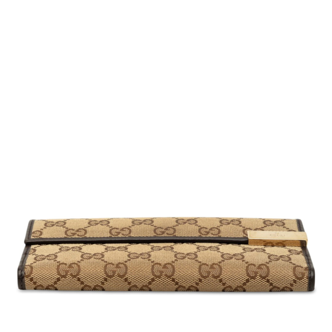 Gucci Portefeuille GG long Marron – vue 3 – GABY PARIS
