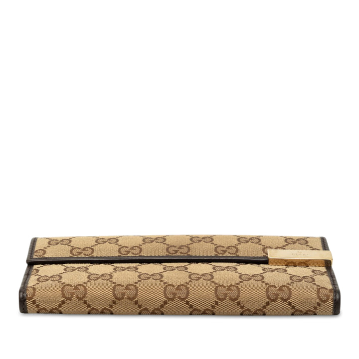 Gucci Portefeuille GG long Marron – vue 3 – GABY PARIS