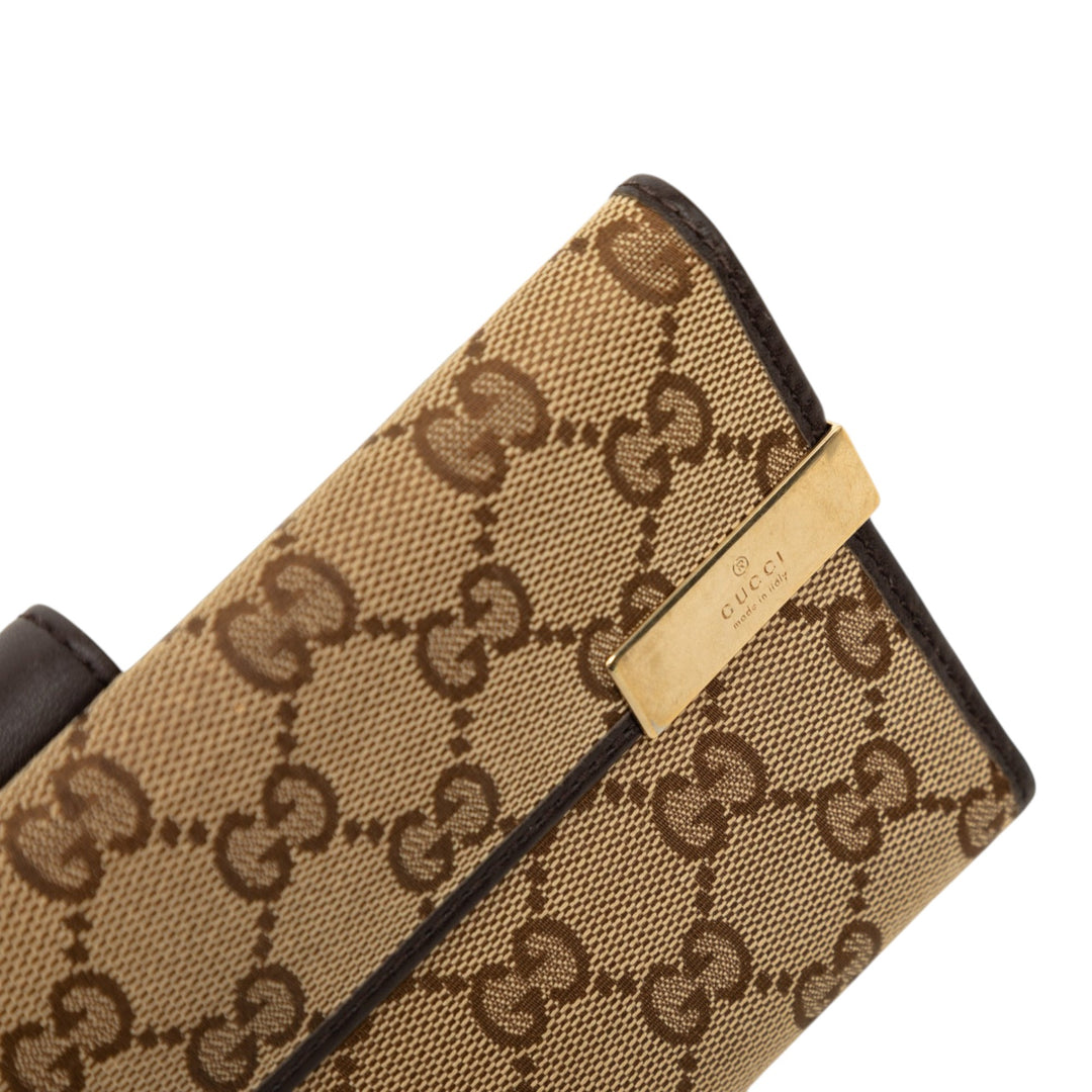Gucci Portefeuille GG long Marron – vue 7 – GABY PARIS