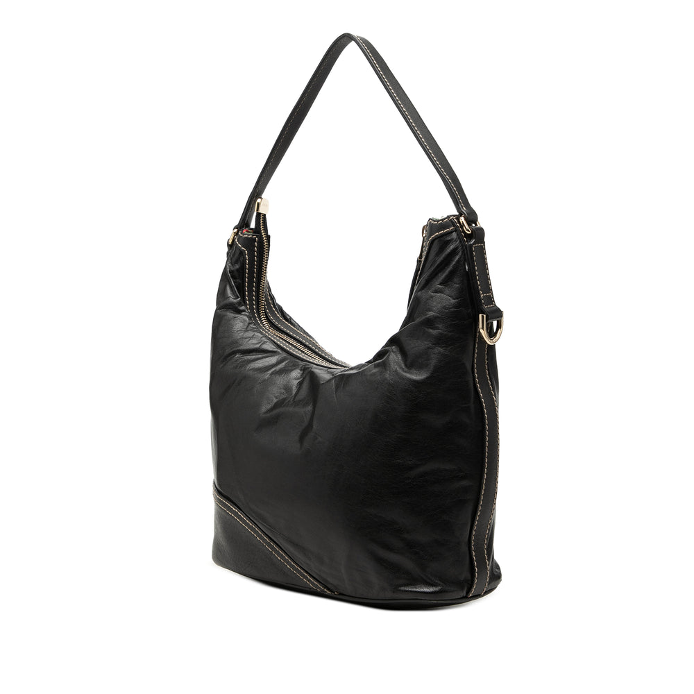 Gucci Sac porté épaule New Britt Cuir de veau Noir – vue 2 – GABY PARIS