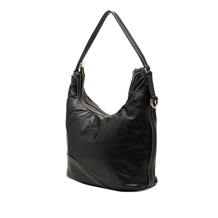 Gucci Sac porté épaule New Britt Cuir de veau Noir – vue 2 – GABY PARIS