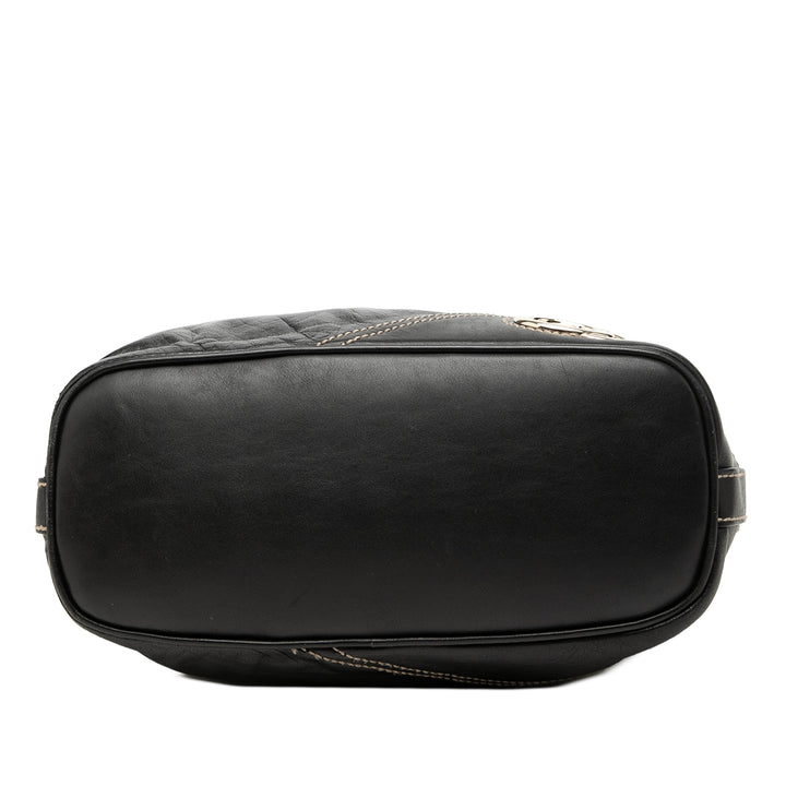 Gucci Sac porté épaule New Britt Cuir de veau Noir – vue 3 – GABY PARIS