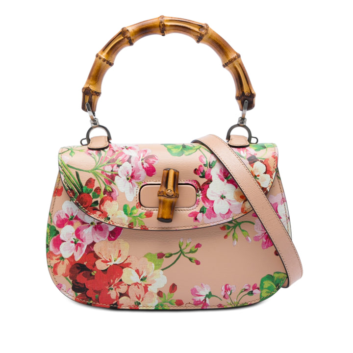 Gucci Blooms Bamboo sac à Moyen Cuir de veau