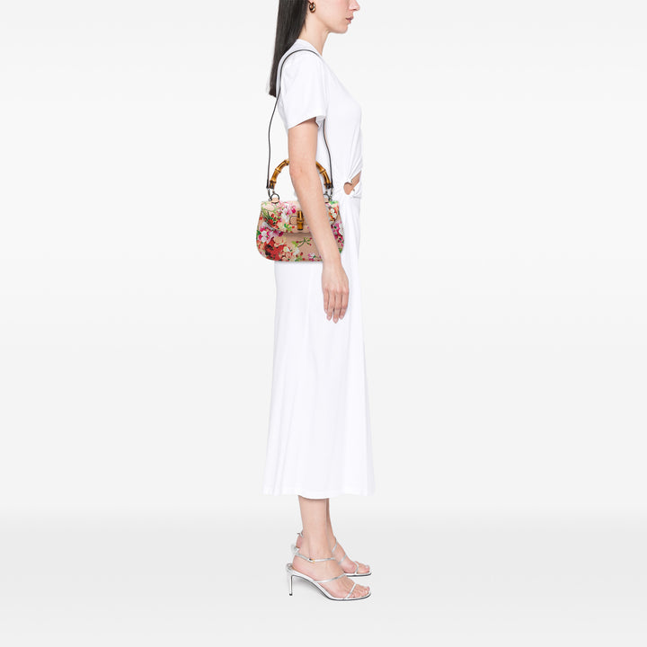 Gucci Blooms Bamboo sac à Moyen Cuir de veau