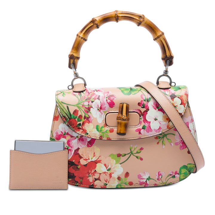 Gucci Blooms Bamboo sac à Moyen Cuir de veau
