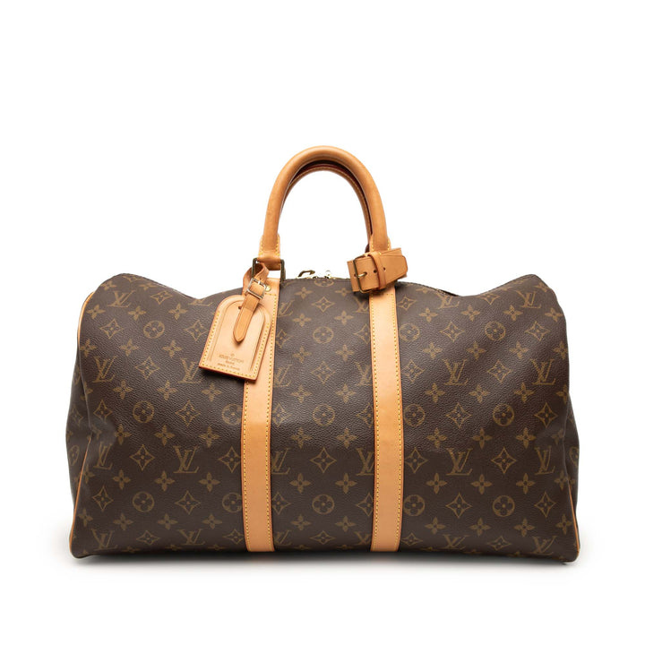 Louis Vuitton Monogram Keepall 45 Marron