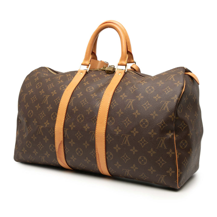 Louis Vuitton Monogram Keepall 45 Marron