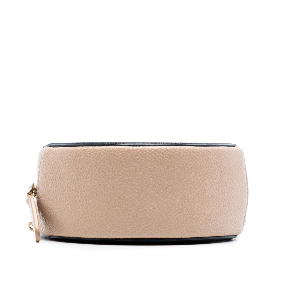 Chanel Caviar CC Filigree Rond Sac porté croisé