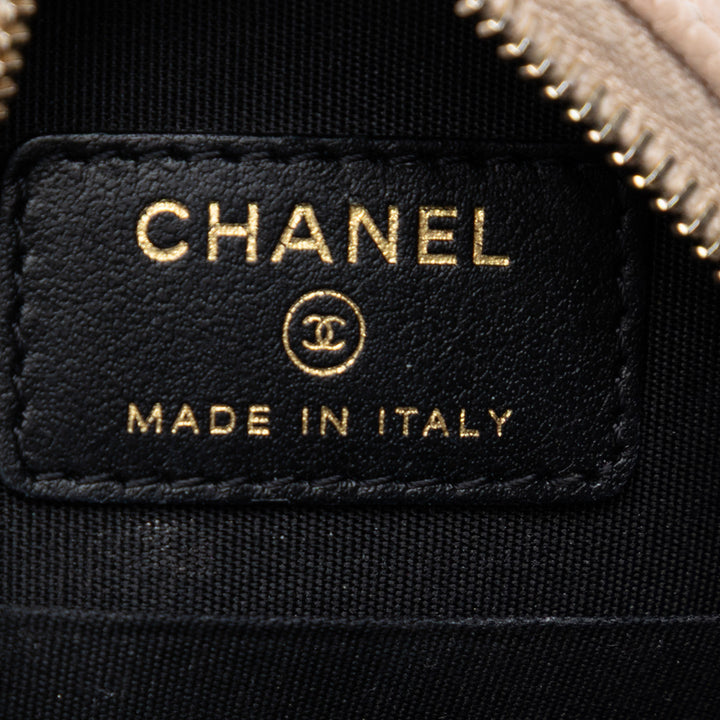 Chanel Caviar CC Filigree Rond Sac porté croisé