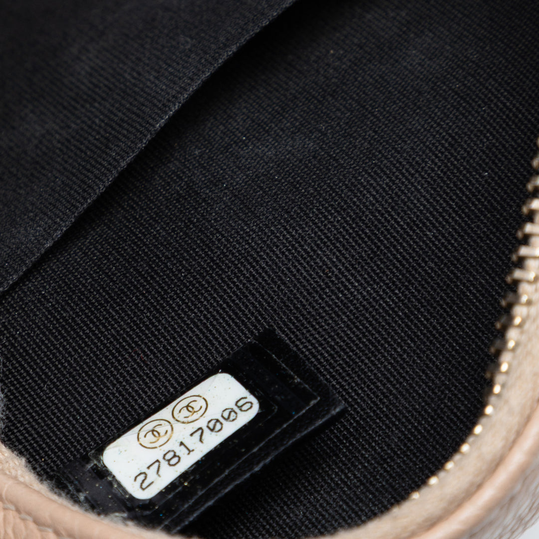 Chanel Caviar CC Filigree Rond Sac porté croisé