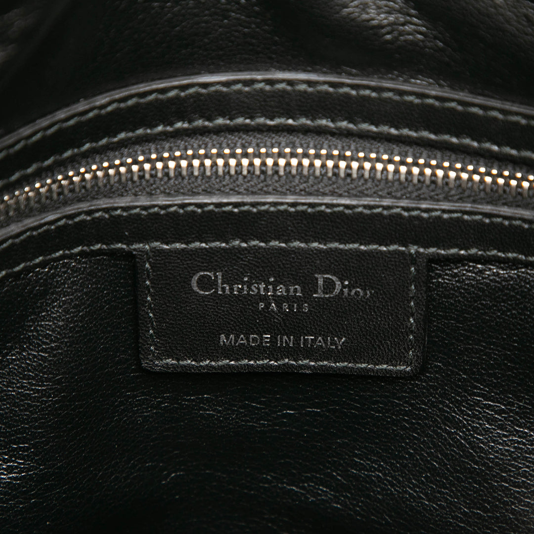 Dior Large Tweed Cannage Fringe Lady Dior