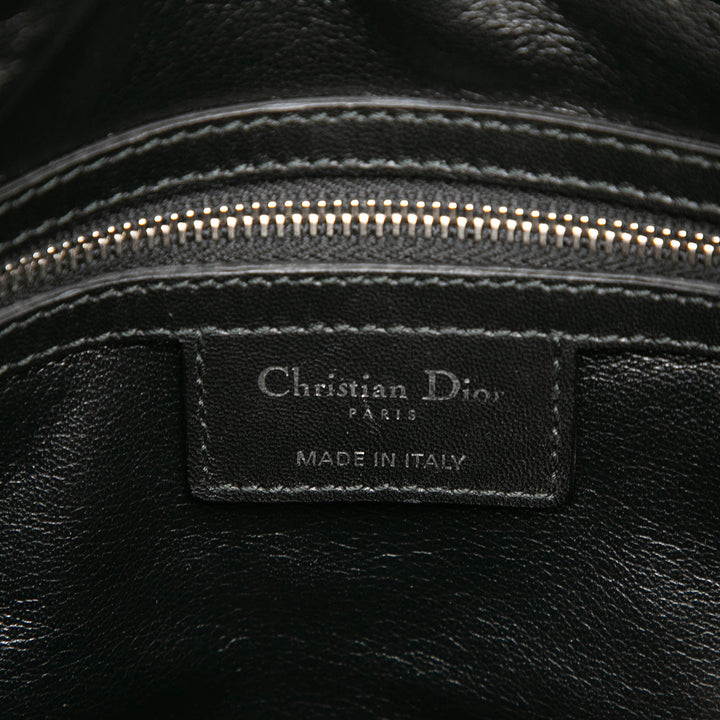 Dior Large Tweed Cannage Fringe Lady Dior