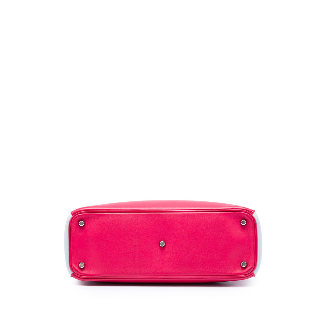 Dior Tricolore Diorissimo Cabas Moyen Cuir de veau Rose – vue 3 – GABY PARIS