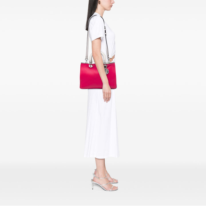 Dior Tricolore Diorissimo Cabas Moyen Cuir de veau Rose – vue 6 – GABY PARIS