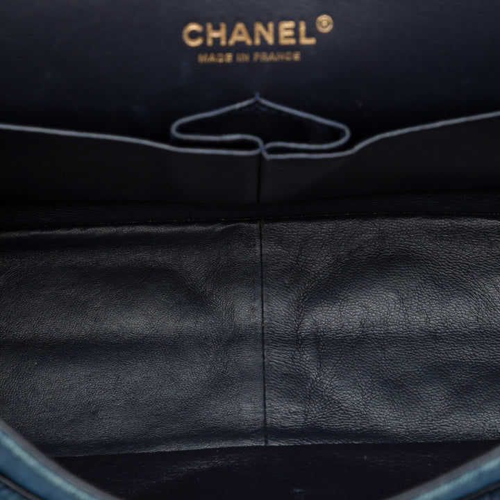 Chanel Matelassé Reissue 2.55 Double rabat 227 Jean Bleu – vue 4 – GABY PARIS