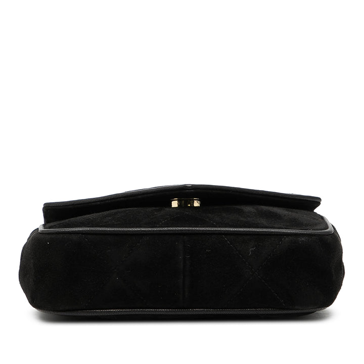 Chanel CC Daim Pompon Sac porté croisé