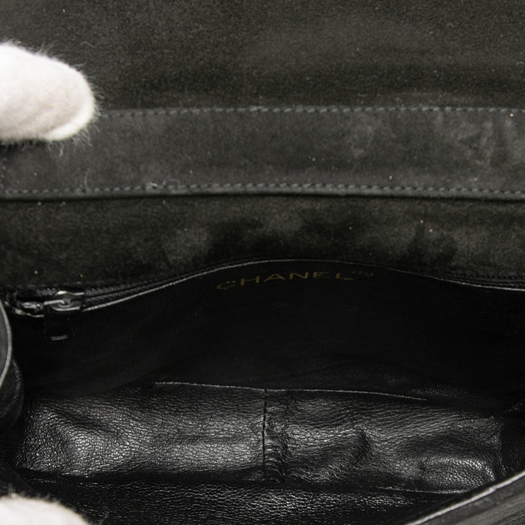 Chanel CC Daim Pompon Sac porté croisé