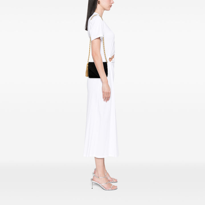 Chanel CC Daim Pompon Sac porté croisé