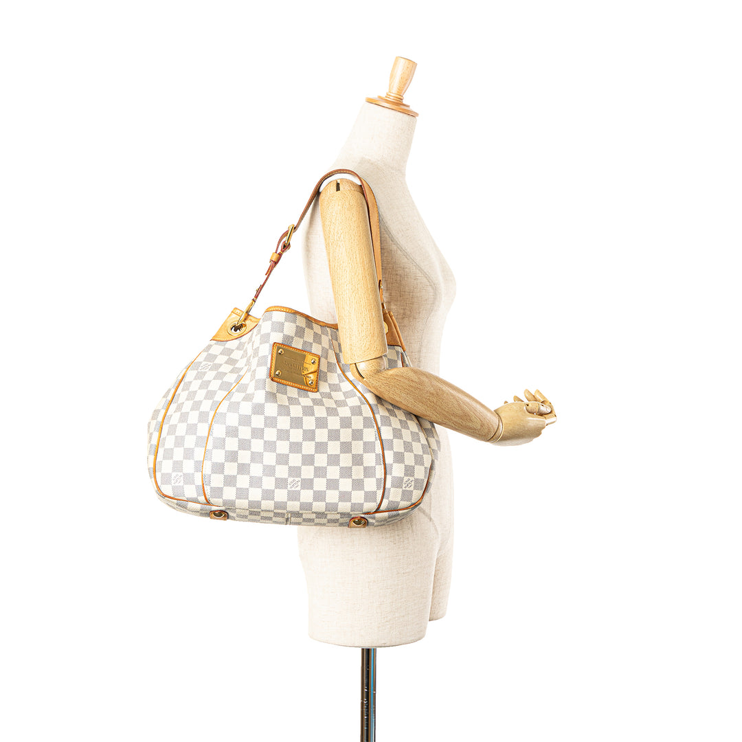 Damier Azur Galliera PM White - Gaby Paris