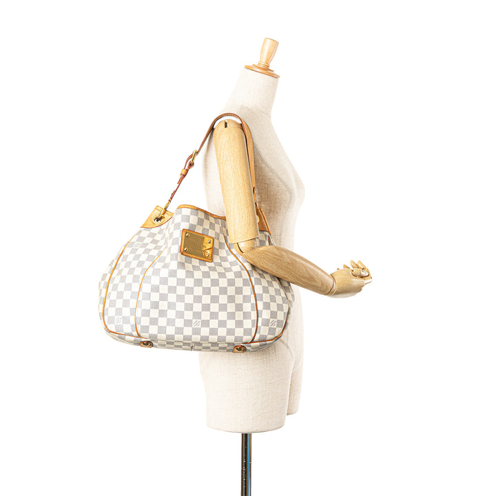 Damier Azur Galliera PM White - Gaby Paris