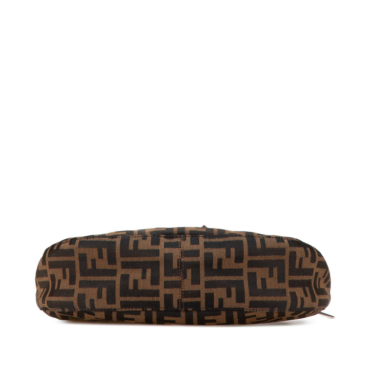 Zucca Canvas Shoulder Bag Brown - Gaby Paris