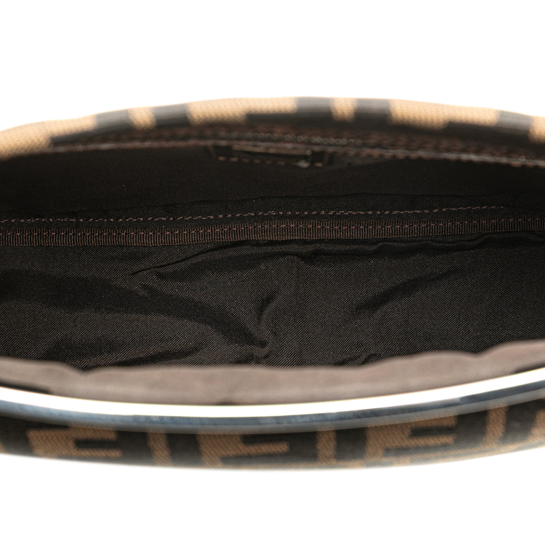 Zucca Canvas Shoulder Bag Brown - Gaby Paris
