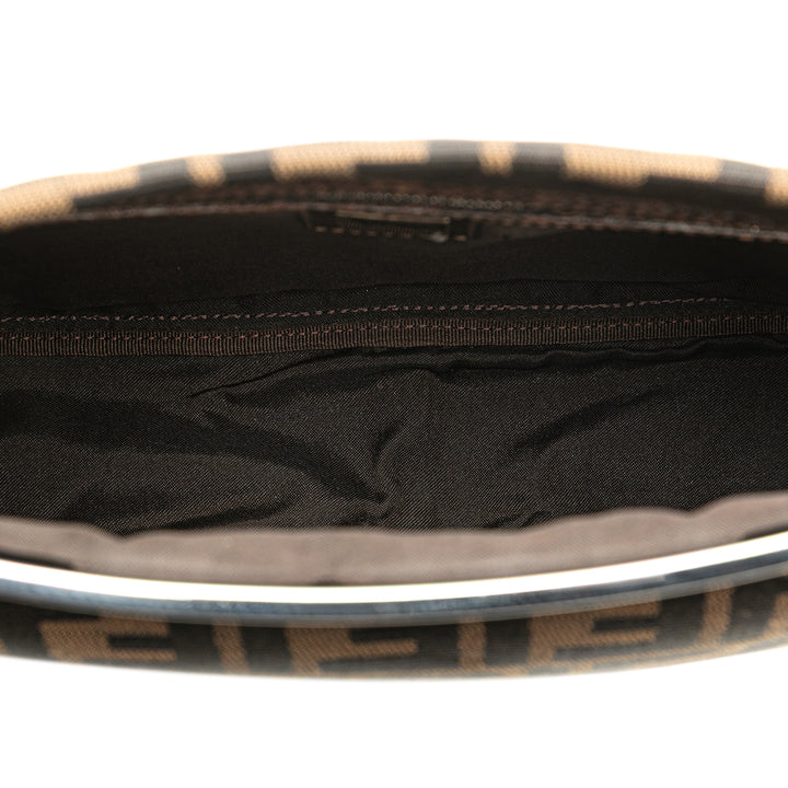 Zucca Canvas Shoulder Bag Brown - Gaby Paris