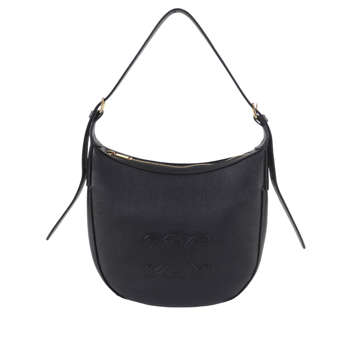 Souple grainé Heloise Sac Petit Cuir de veau grainé Noir