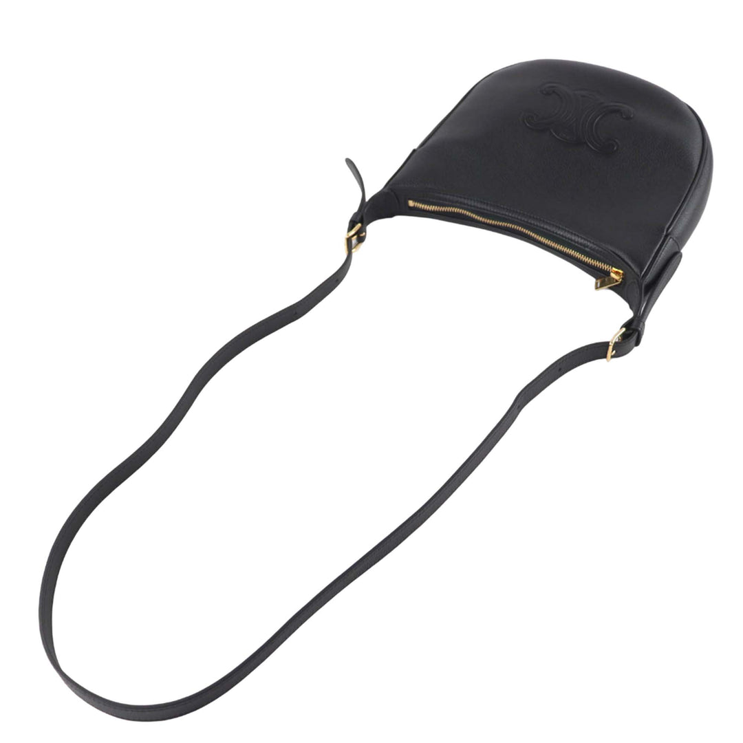 Souple grainé Heloise Sac Petit Cuir de veau grainé Noir