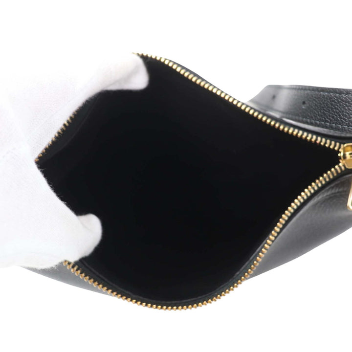 Souple grainé Heloise Sac Petit Cuir de veau grainé Noir