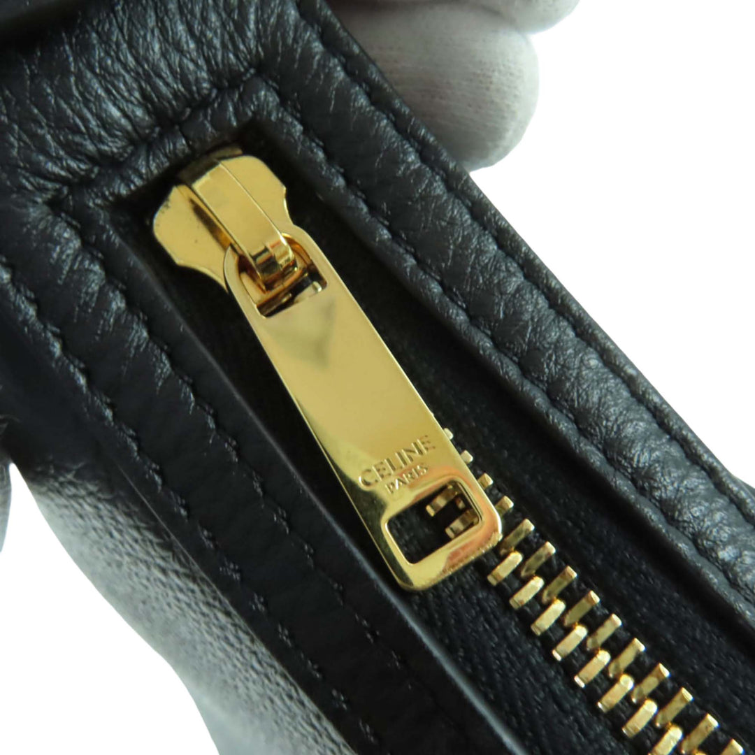 Souple grainé Heloise Sac Petit Cuir de veau grainé Noir