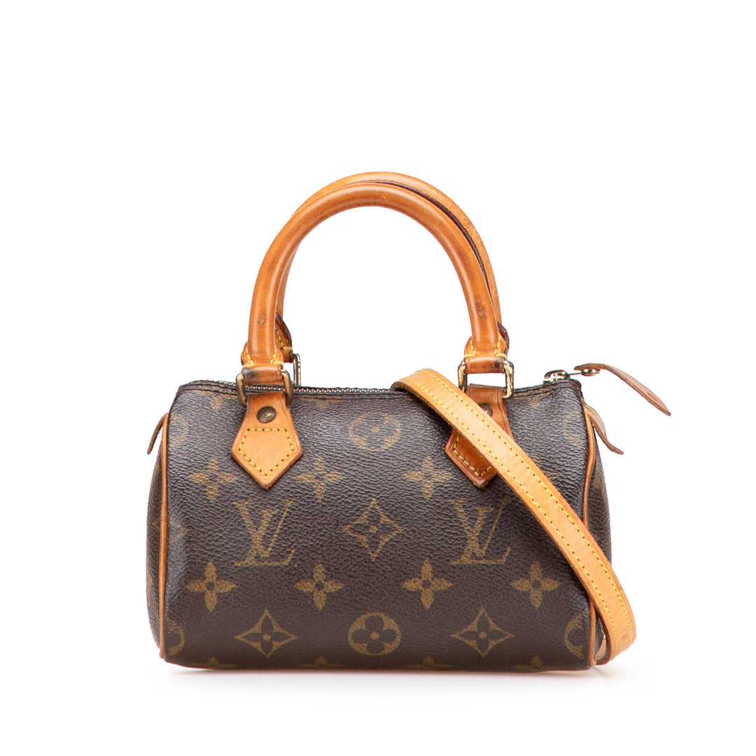 Monogram Nano Speedy Bandouliere Brown - Gaby Paris