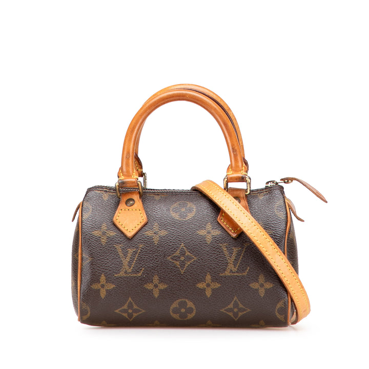 Monogram Nano Speedy Bandouliere Brown - Gaby Paris