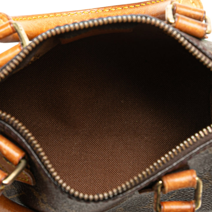 Monogram Nano Speedy Bandouliere Brown - Gaby Paris