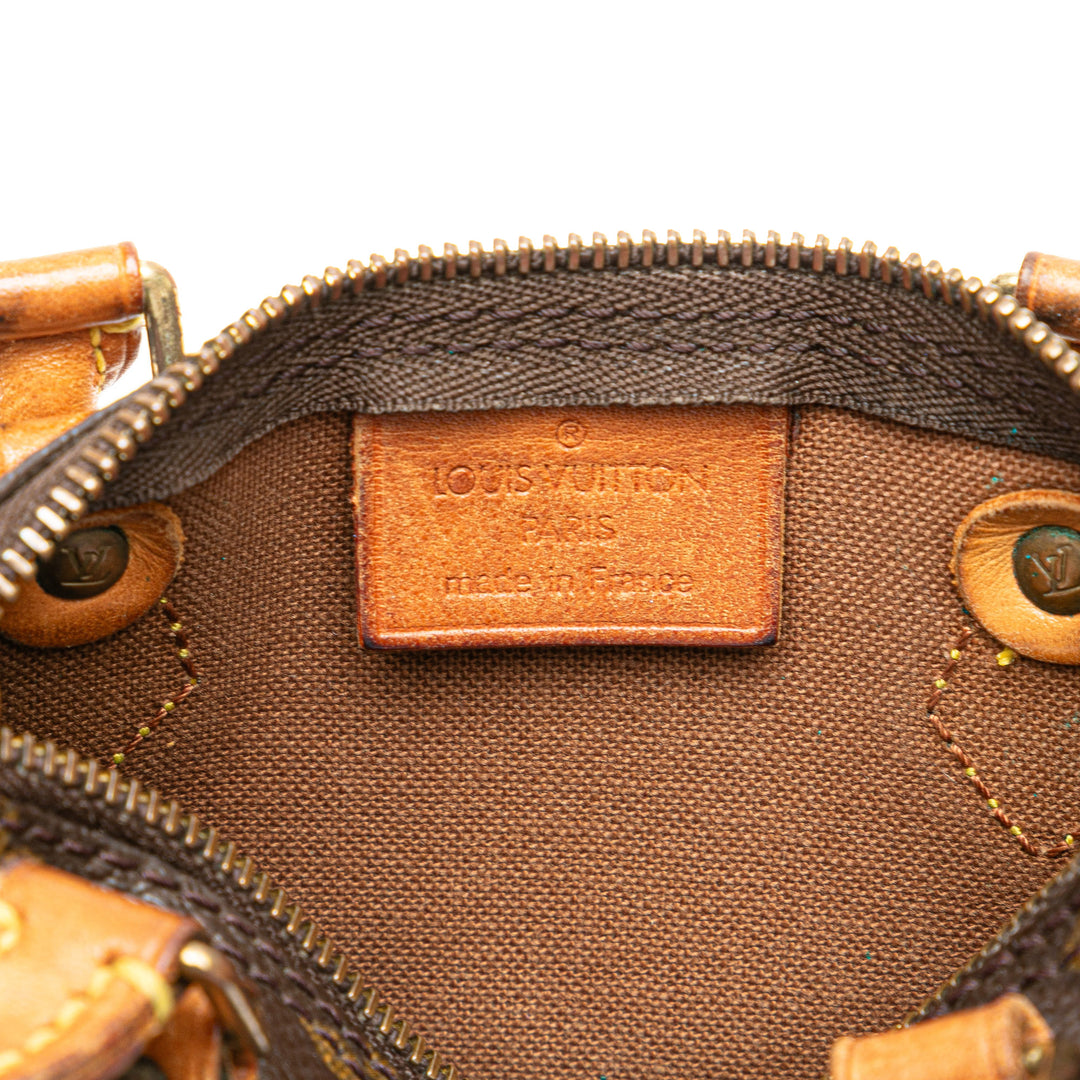 Monogram Nano Speedy Bandouliere Brown - Gaby Paris