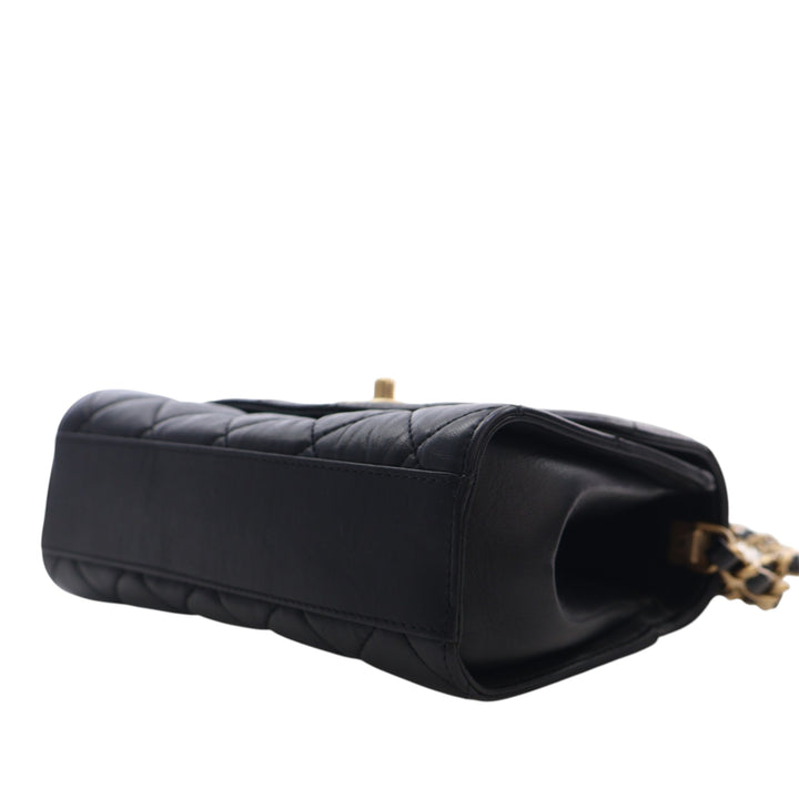 Chanel Mini CC Matelassé Cuir d’agneau Links anse supérieure à rabat