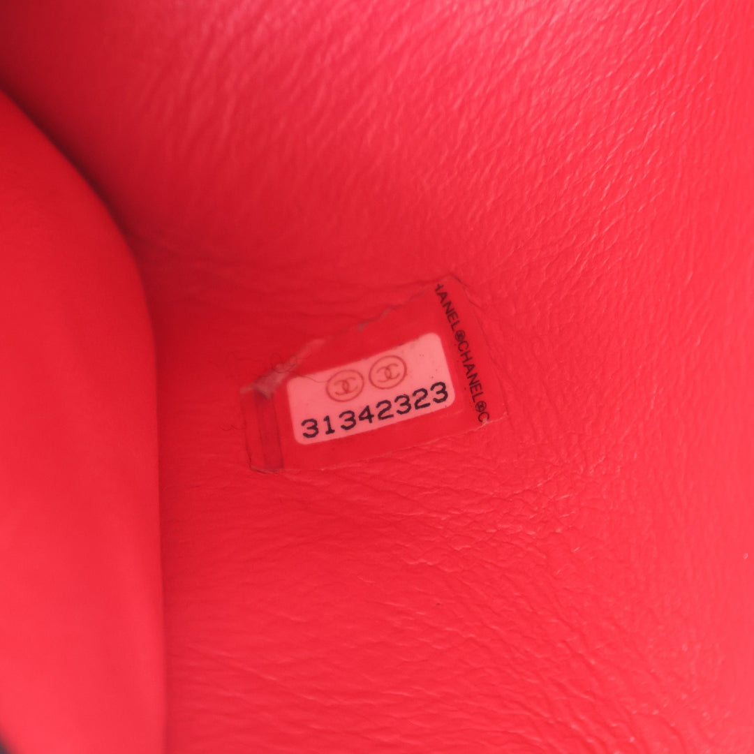 Chanel Mini CC Matelassé Cuir d’agneau Links anse supérieure à rabat