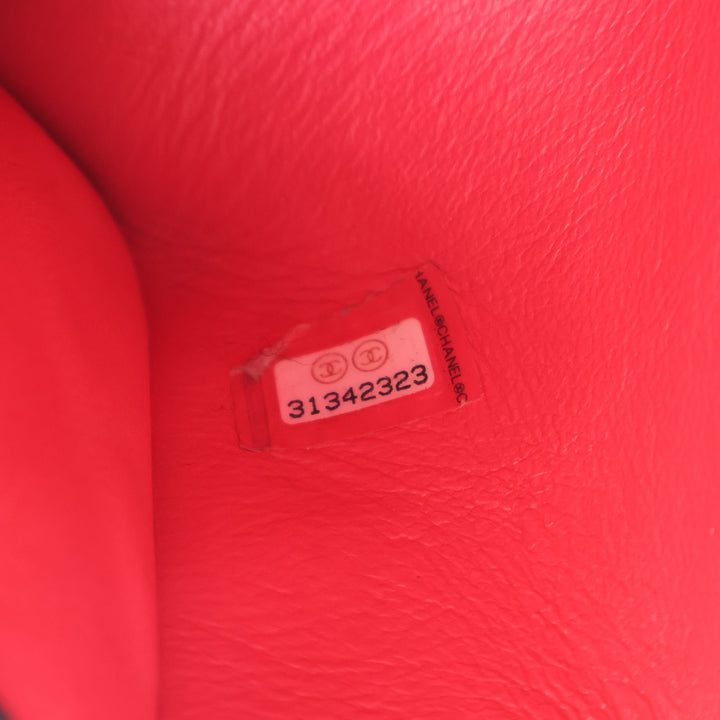 Chanel Mini CC Matelassé Cuir d’agneau Links anse supérieure à rabat