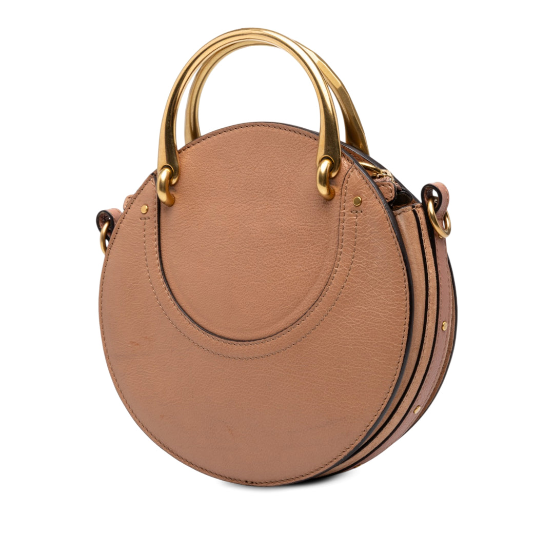 Chloé Sac à main Pixie Petit Cuir de veau Beige – vue 2 – GABY PARIS