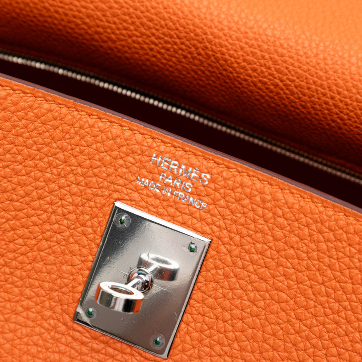 Hermès Togo Kelly II Retourne 35 Orange – GABY PARIS Authentique