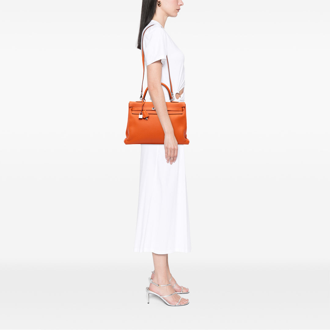 Hermès Togo Kelly II Retourne 35 Orange – GABY PARIS Authentique