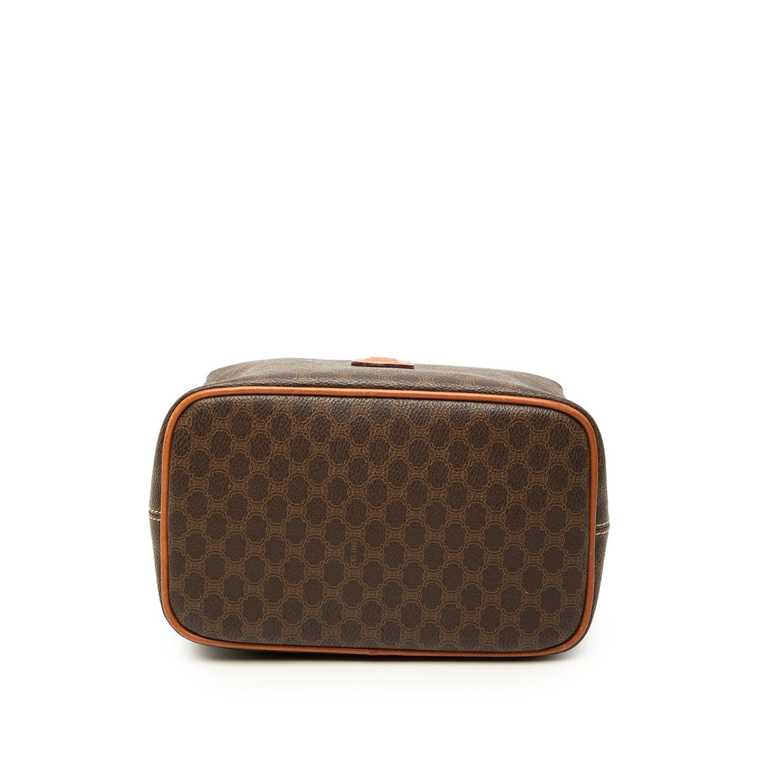 Celine Macadam Sac Toile enduite Marron – vue 3 – GABY PARIS