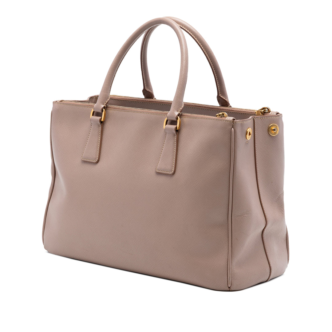 Prada Medium Saffiano Lux Galleria Double Zip Cabas