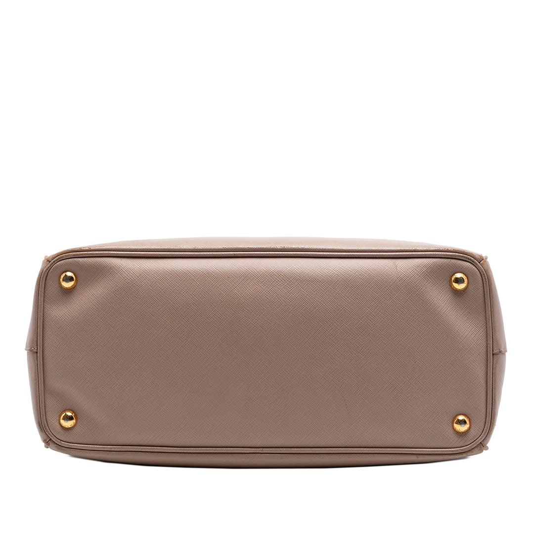 Prada Medium Saffiano Lux Galleria Double Zip Cabas