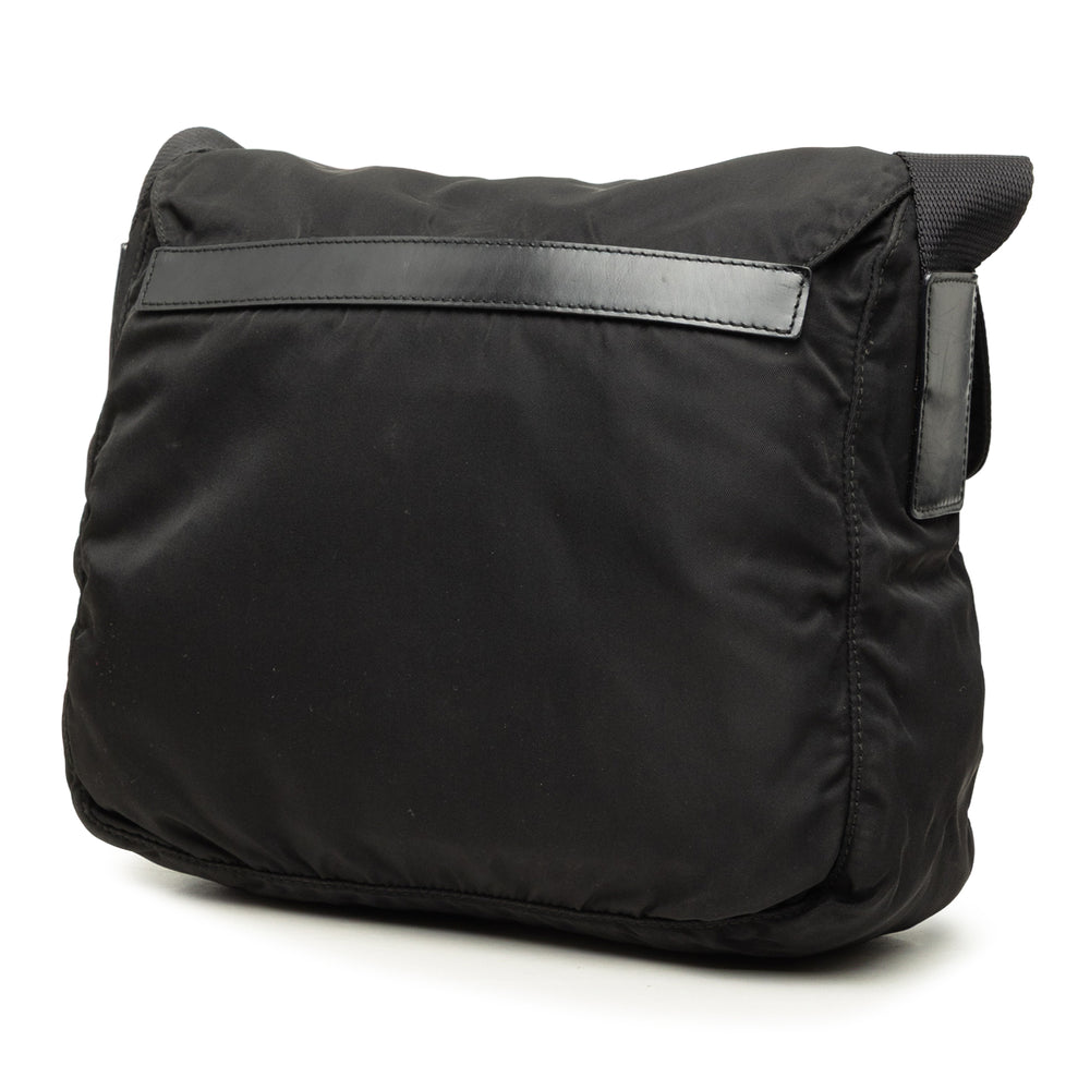 Prada Sac bandoulière Zippé Buckle Messenger Tessuto Noir – vue 2 – GABY PARIS