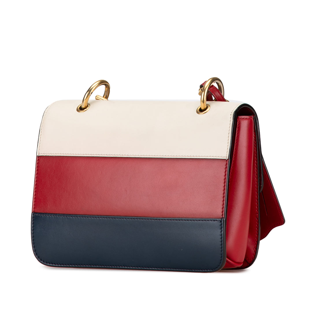 Medium Queen Margaret Flap Shoulder Bag Red - Gaby Paris